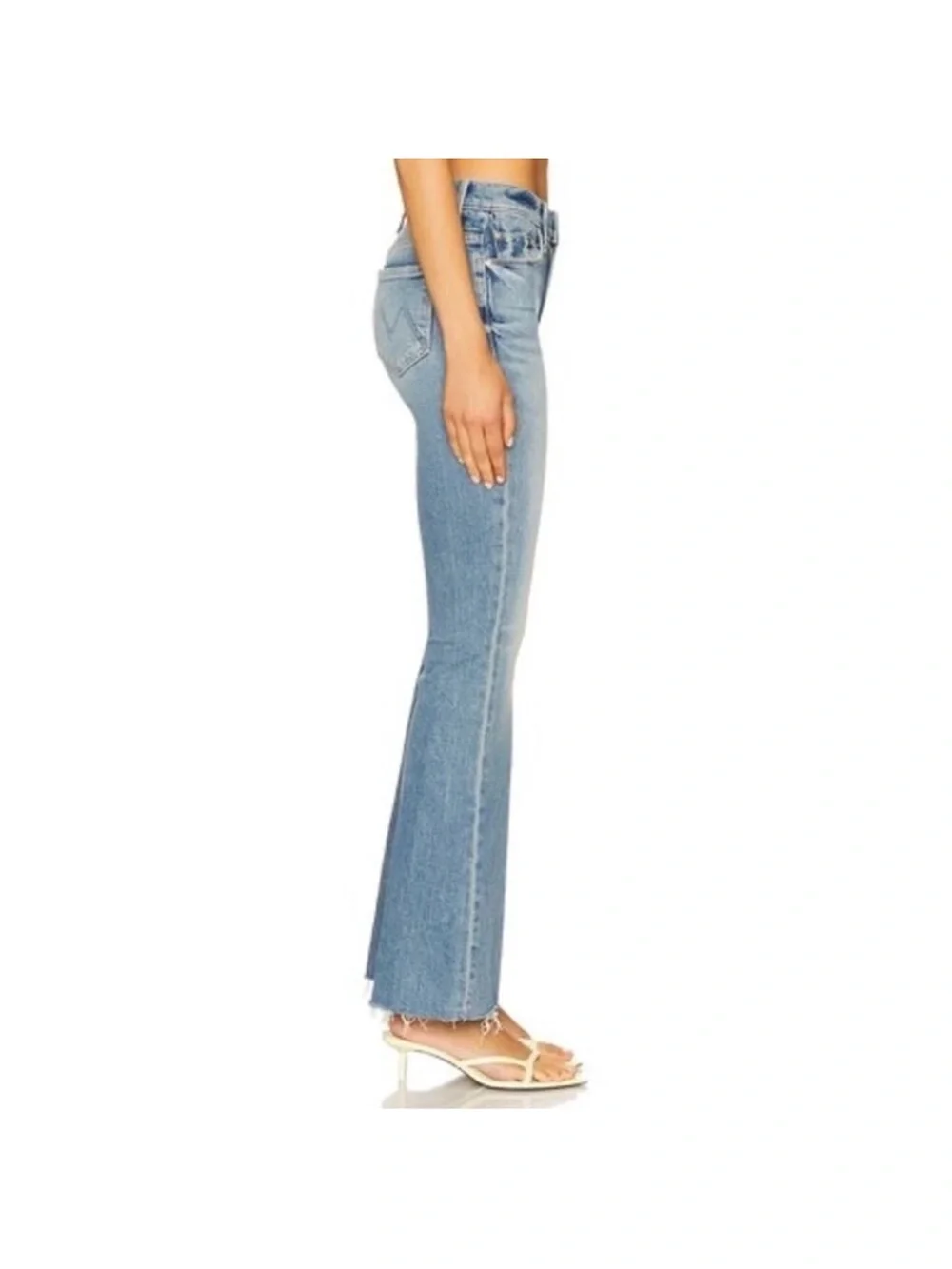 MOTHER  The Weekender Fray Jeans in Glow Up